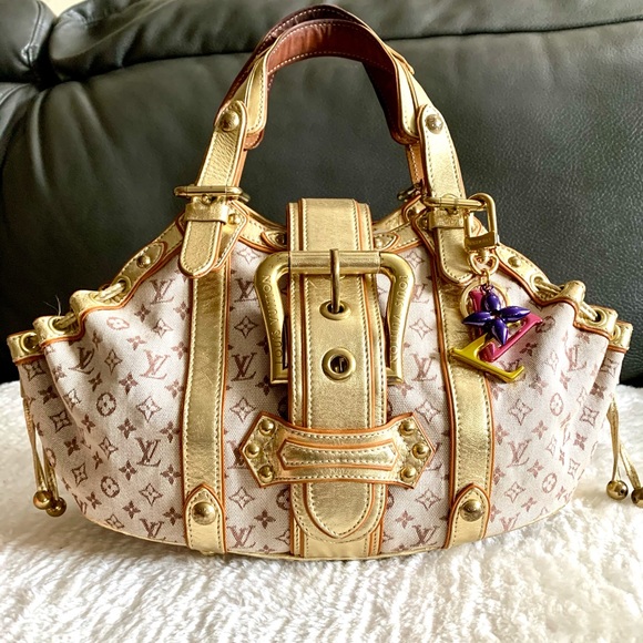 ‼️sold‼️Louis Vuitton Theda Mini Lin Khaki - Picture 15 of 16